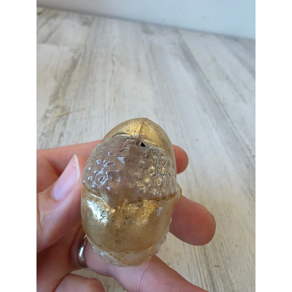 Antique AS IS Daisy mercury glass ornament Xmas tree